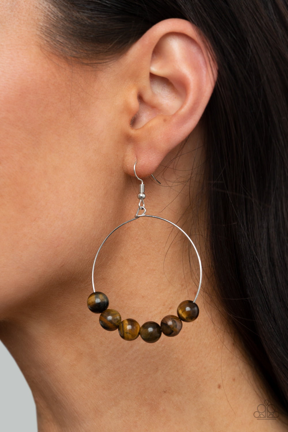 Paparazzi ♥ Let It Slide - Brown ♥ Earrings