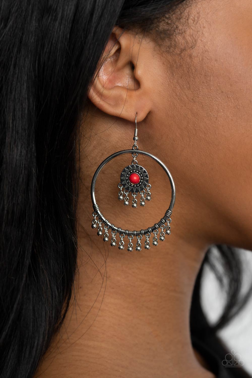 Paparazzi ♥ Sunny Equinox - Red ♥ Earrings