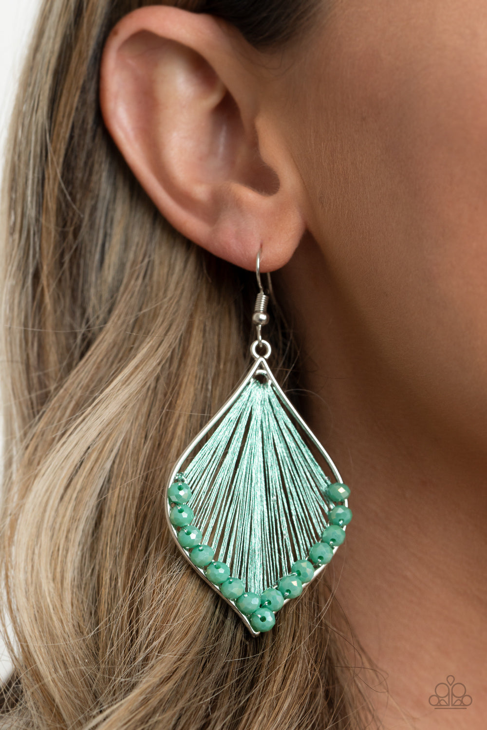 Paparazzi ♥ Pulling at My HARP-strings - Green ♥ Earrings