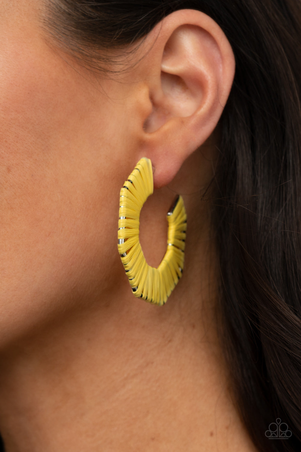 Paparazzi ♥ Fabulously Fiesta - Yellow ♥ Earrings