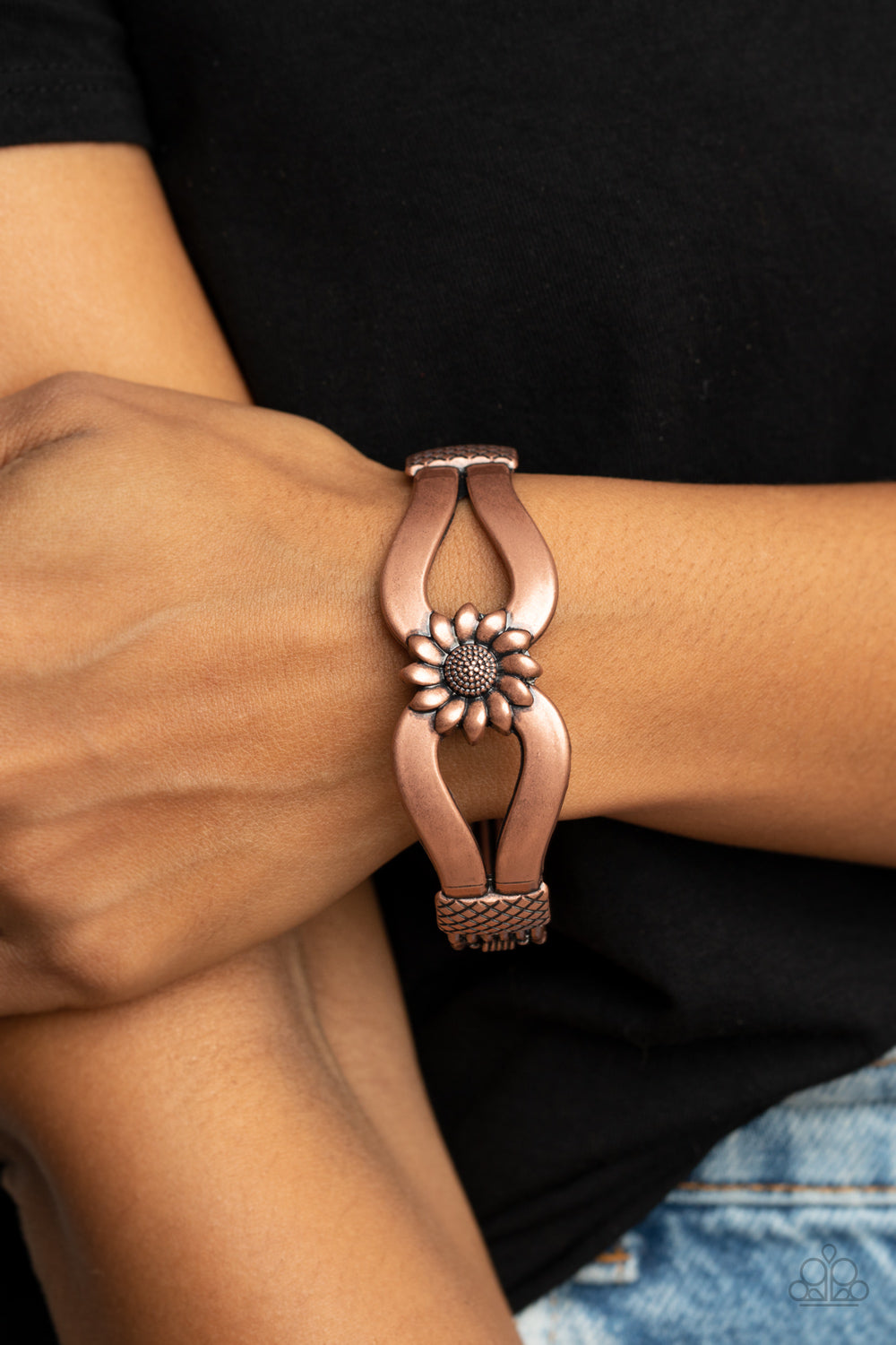 Paparazzi ♥ Let A Hundred SUNFLOWERS Bloom - Copper ♥ Bracelet