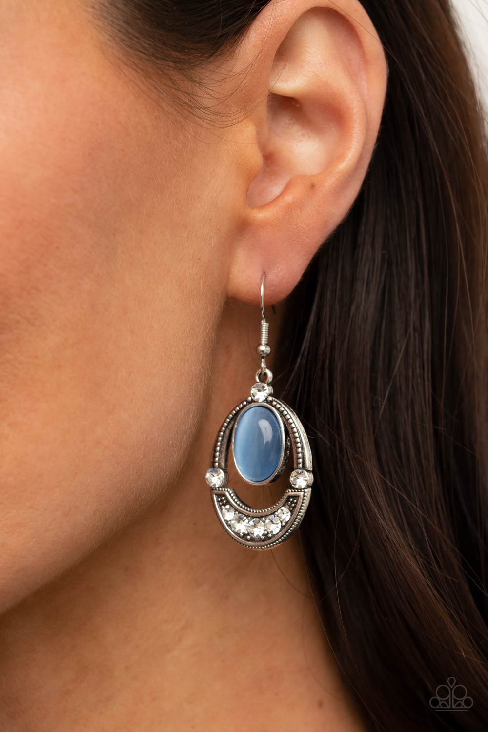 Paparazzi ♥ Serene Shimmer - Blue ♥ Earrings