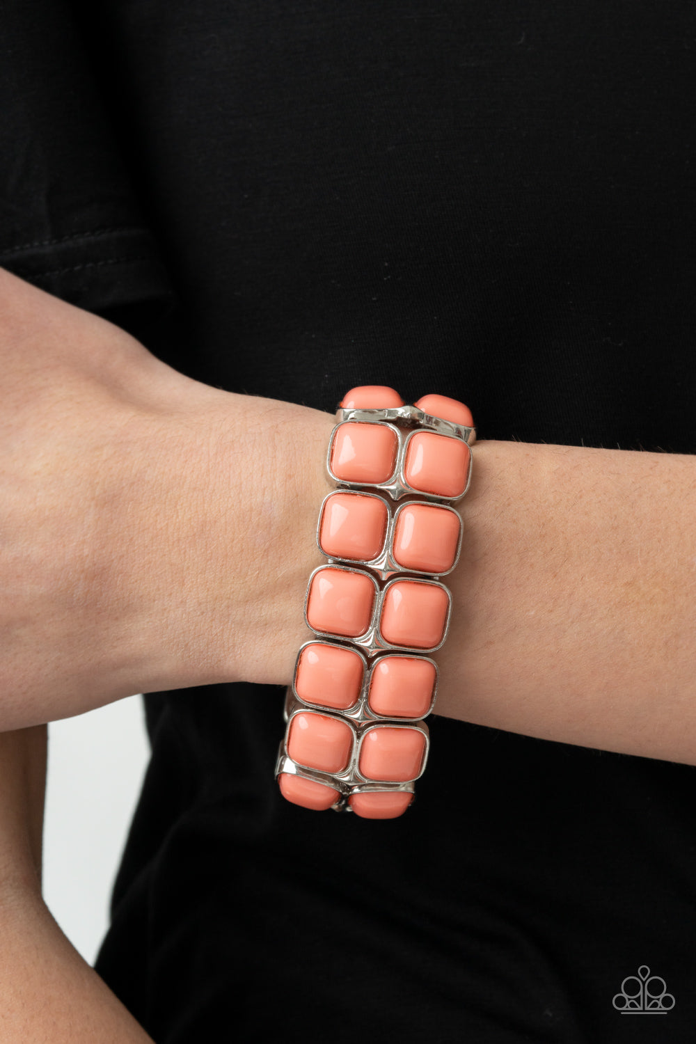 Paparazzi ♥ Double The DIVA-ttitude - Orange ♥ Bracelet