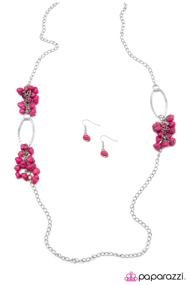Paparazzi ♥ Embers of Elegance - Pink ♥ Necklace