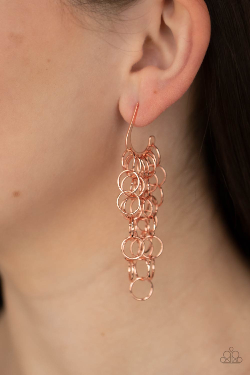 Paparazzi ♥ Long Live The Rebels - Copper ♥ Earrings