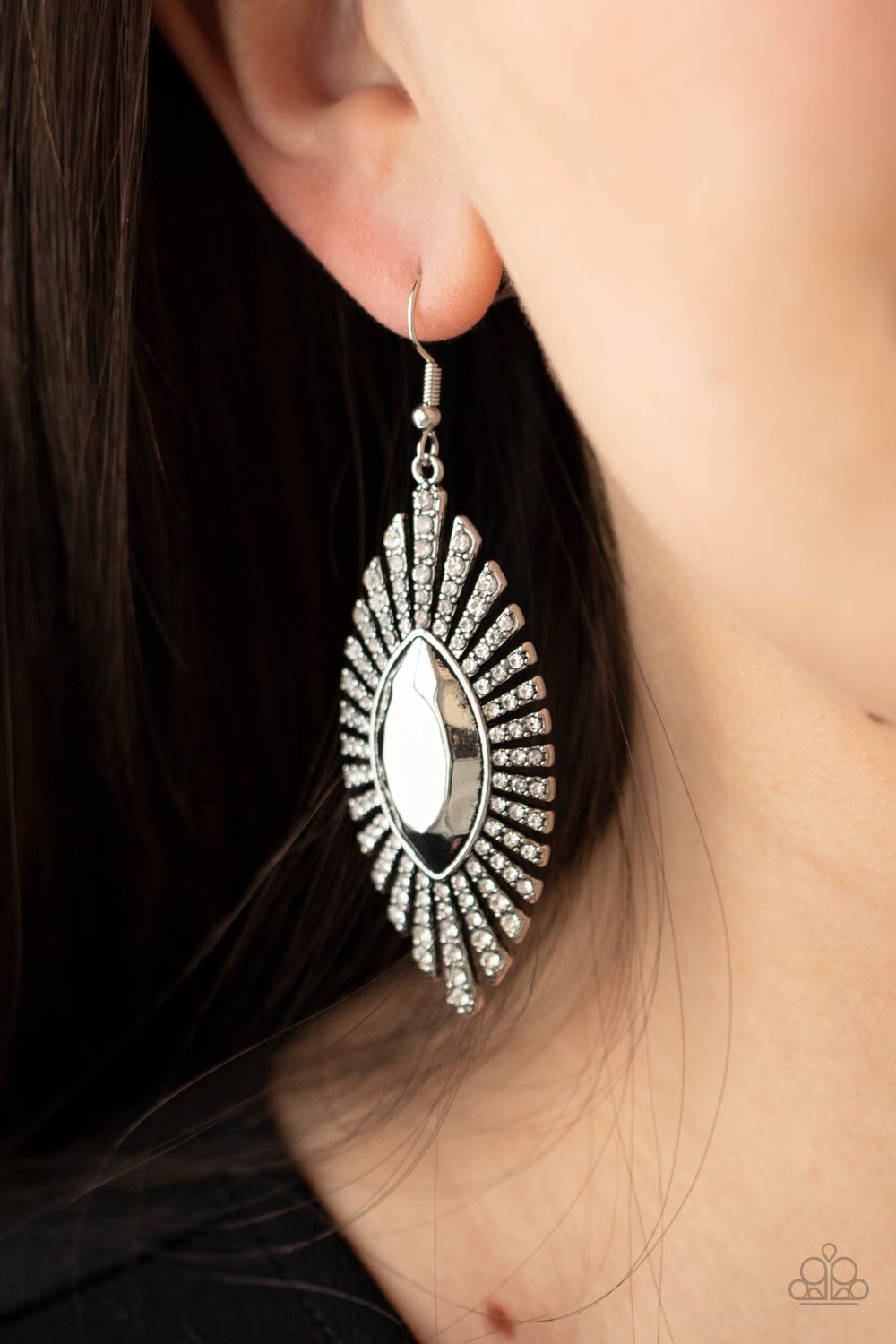 Paparazzi ♥ Who Is The FIERCEST Of Them All - White ♥ Earrings