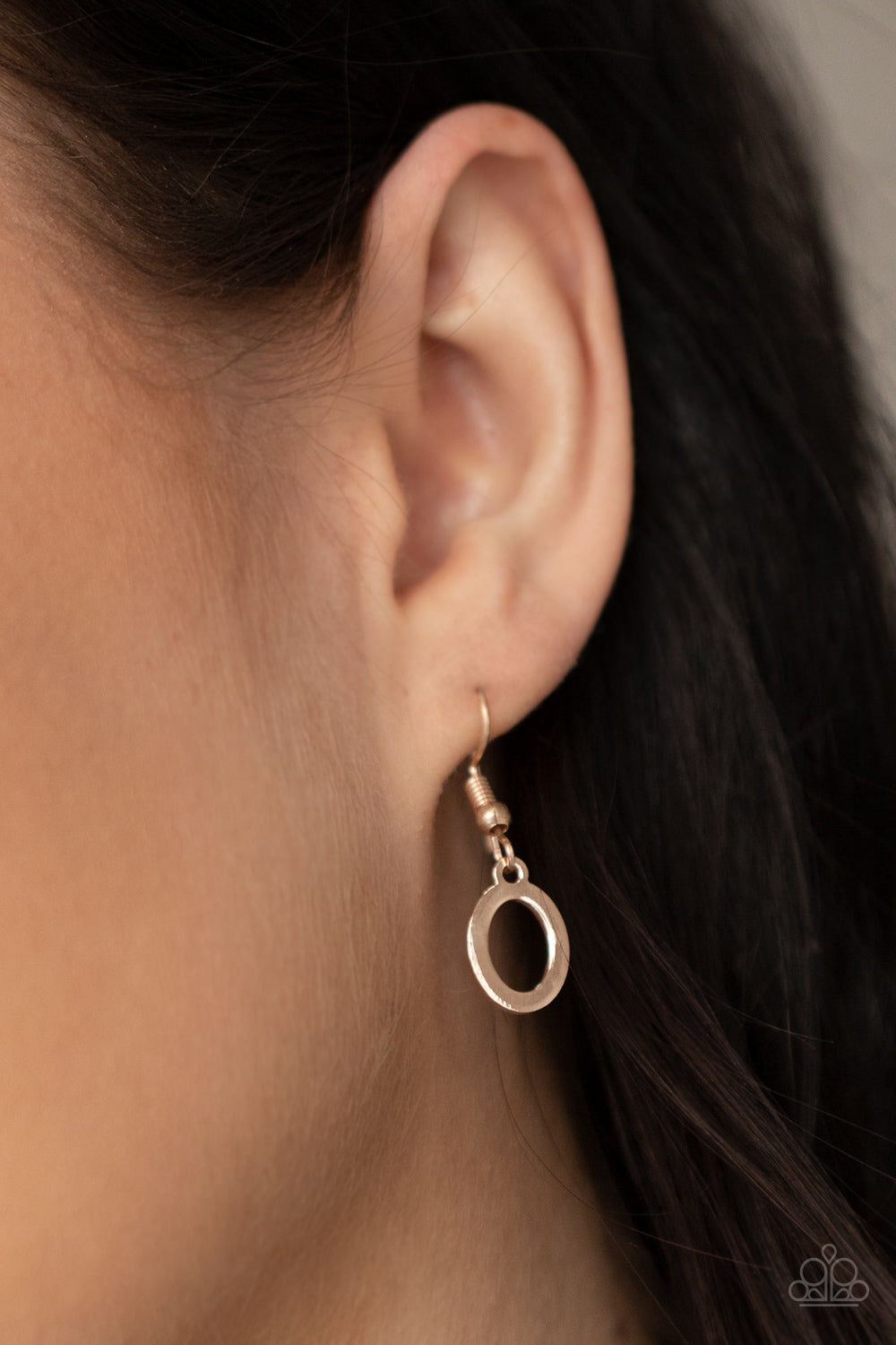 Paparazzi ♥ Working OVAL-time - Rose Gold ♥ Necklace
