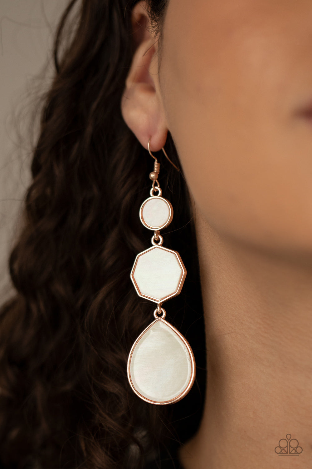 Paparazzi ♥ Progressively Posh - Rose Gold ♥ Earrings