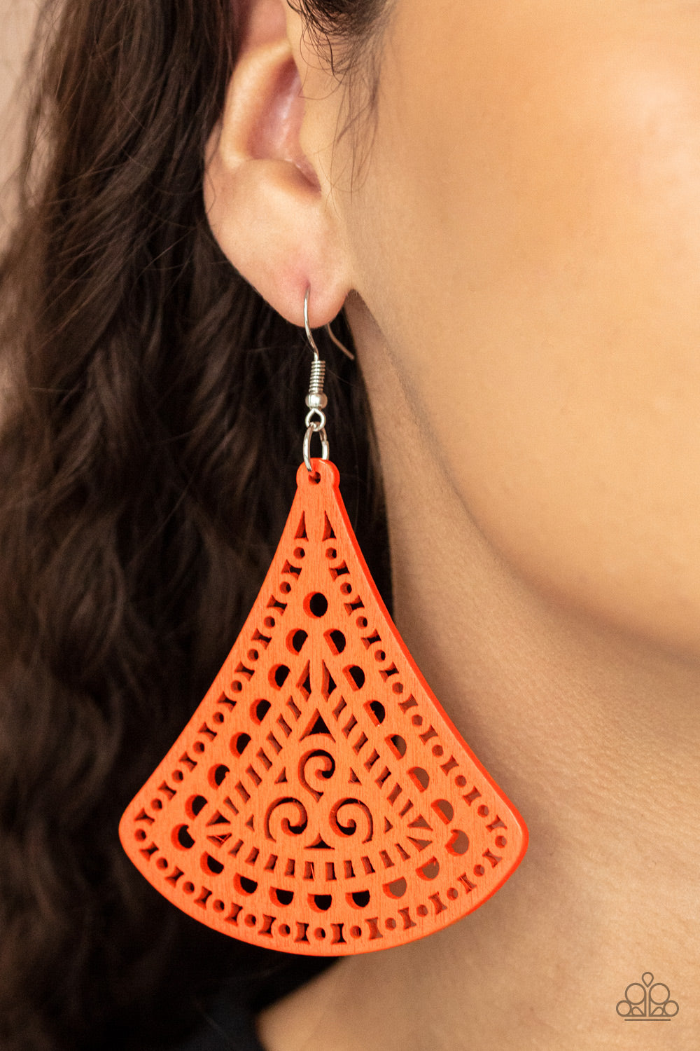 Paparazzi ♥ FAN to FAN - Orange ♥ Earrings