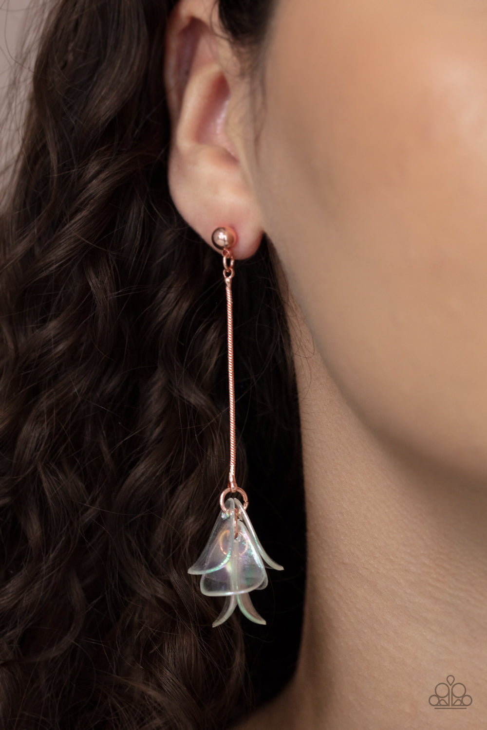 Paparazzi ♥ Keep Them In Suspense - Copper ♥ Post Earrings