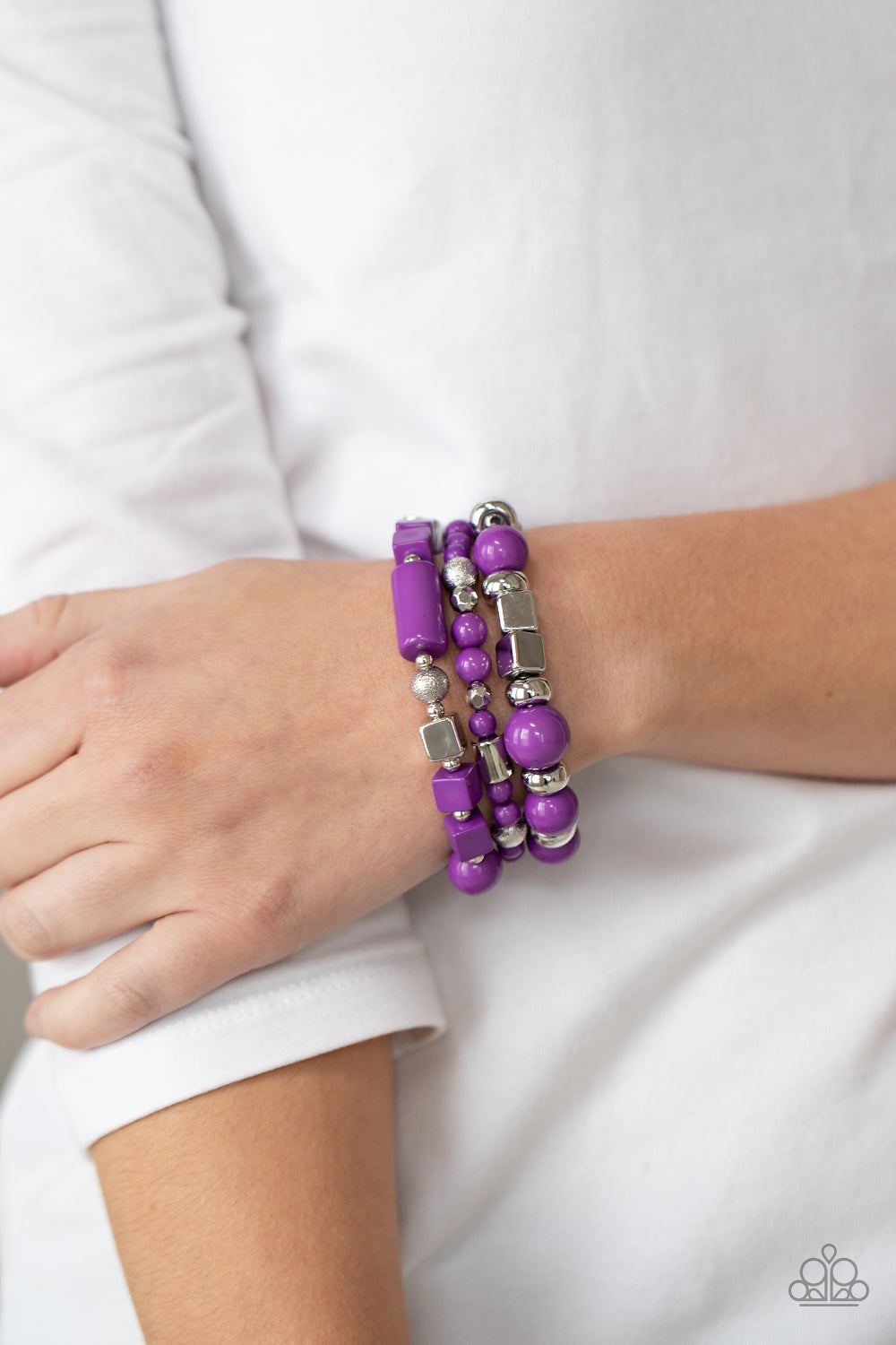 Paparazzi ♥ Perfectly Prismatic - Purple ♥ Bracelet