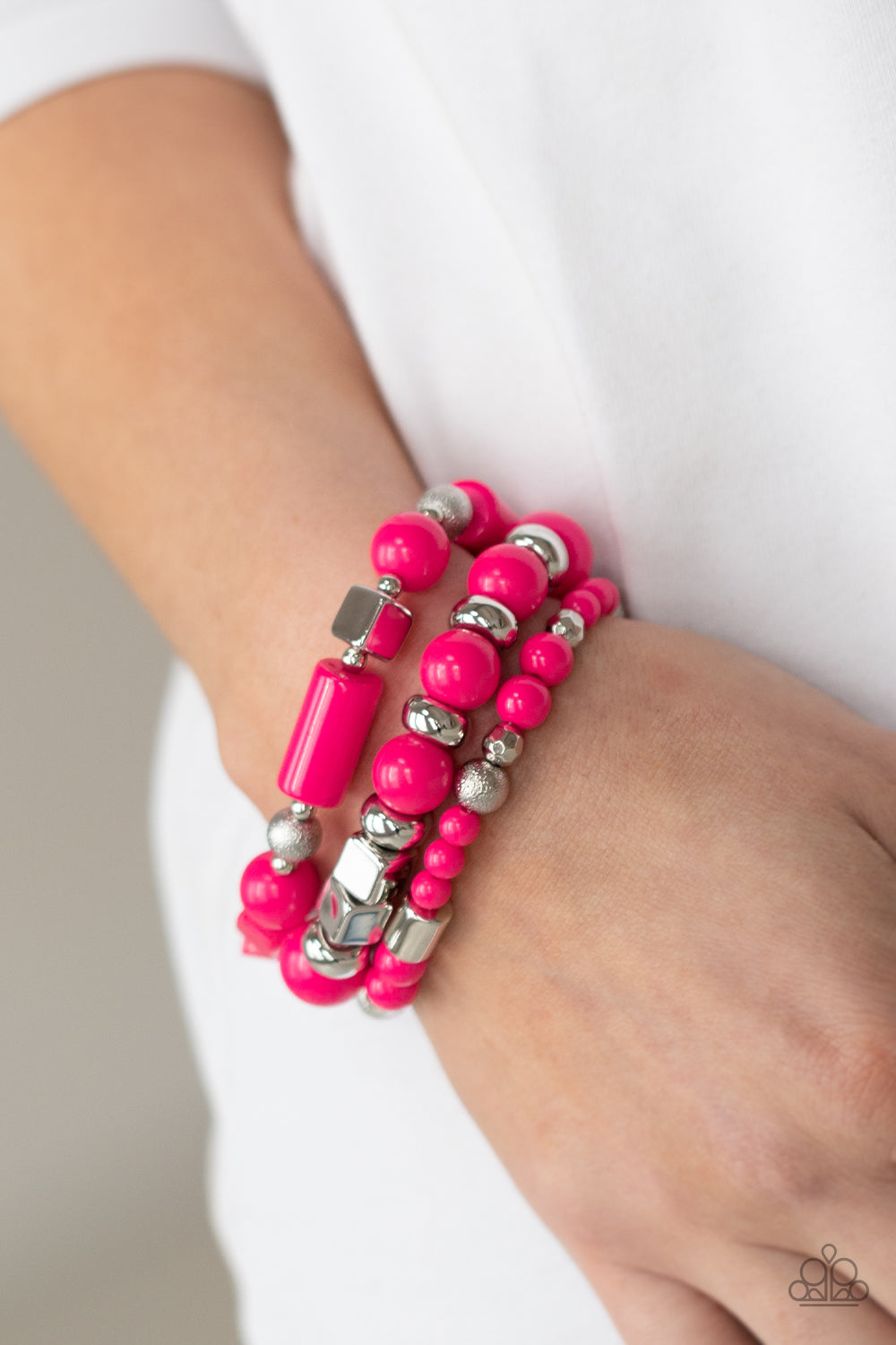 Paparazzi ♥ Perfectly Prismatic - Pink ♥ Bracelet