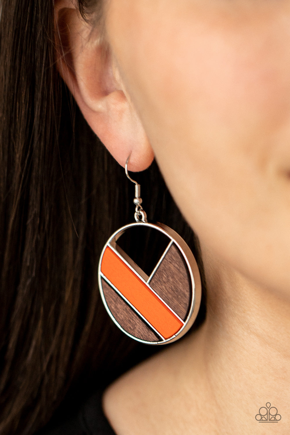 Paparazzi ♥ Dont Be MODest - Orange ♥ Earrings