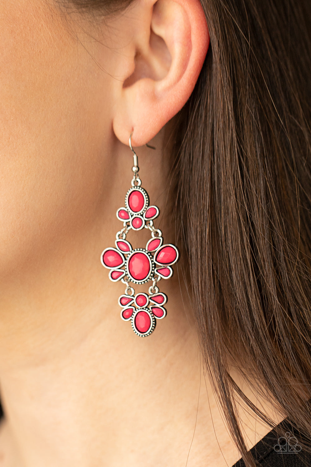 Paparazzi ♥ VACAY The Premises - Pink ♥ Earrings
