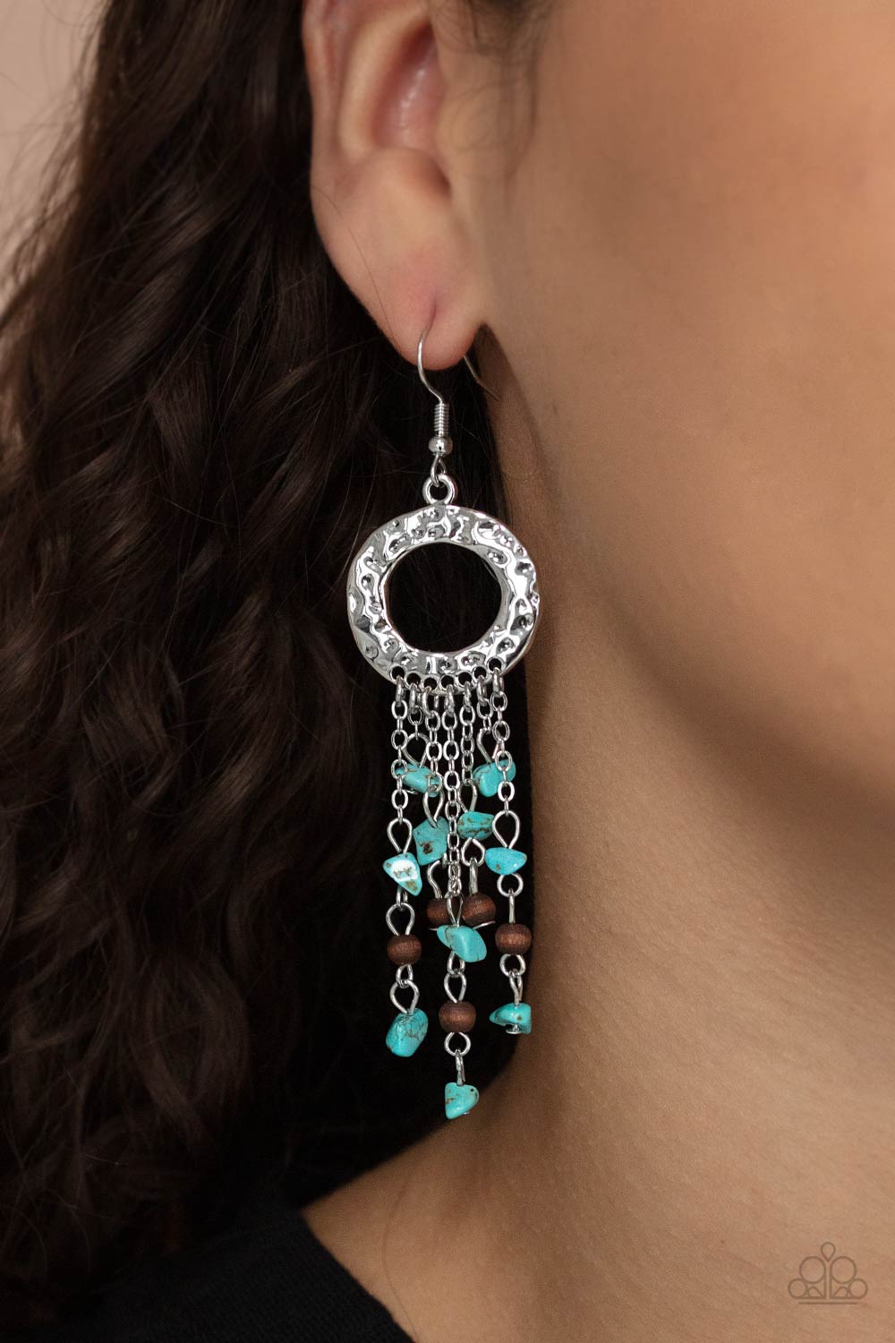 Paparazzi ♥ Primal Prestige - Blue ♥ Earrings