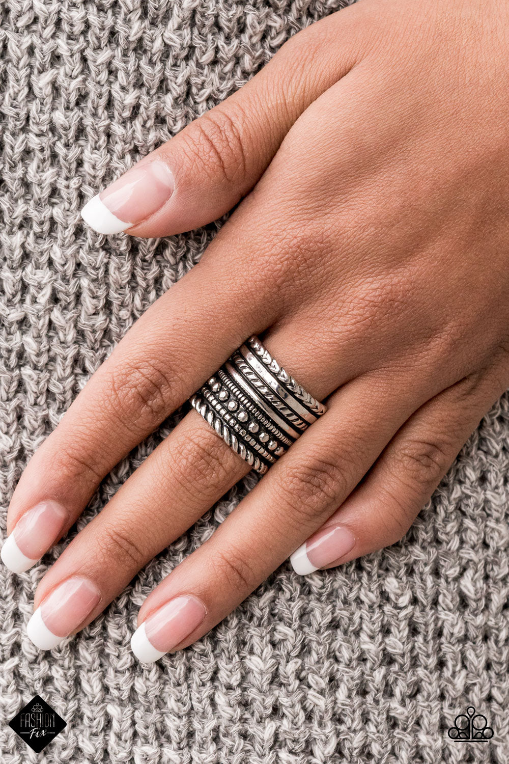 Paparazzi ♥ Stacked Odds - Silver ♥ Ring