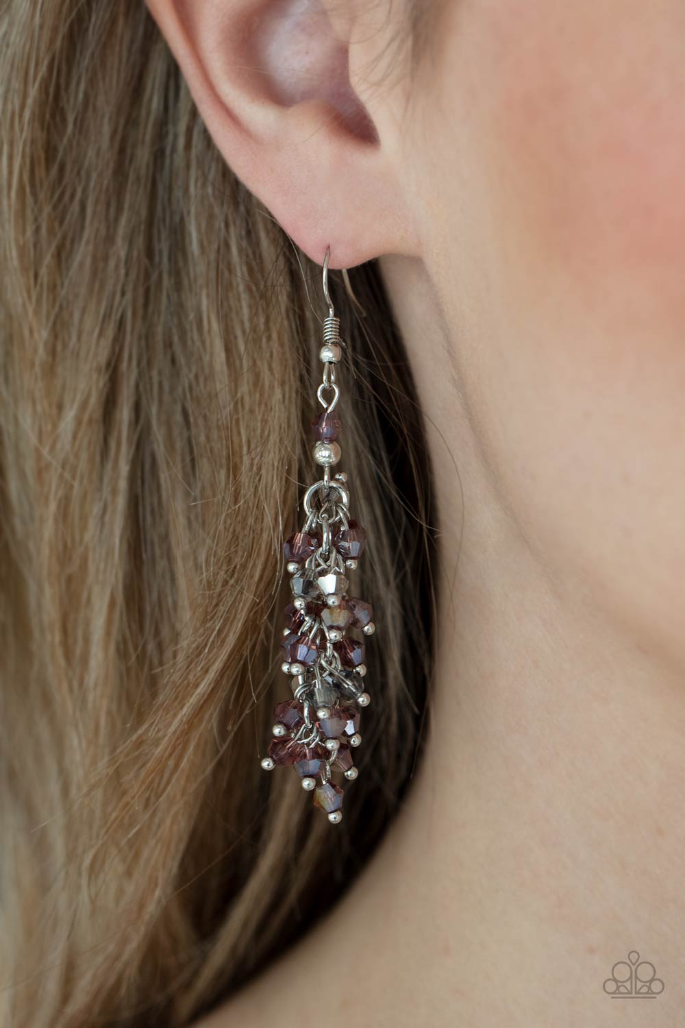 Paparazzi ♥ Celestial Chandeliers - Purple ♥ Earrings