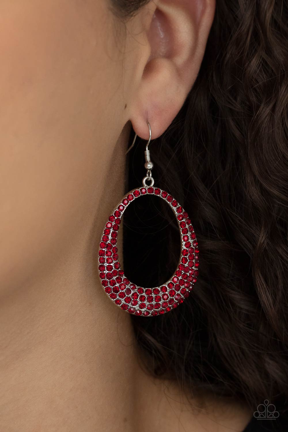 Paparazzi ♥ Life GLOWS On - Red ♥ Earrings
