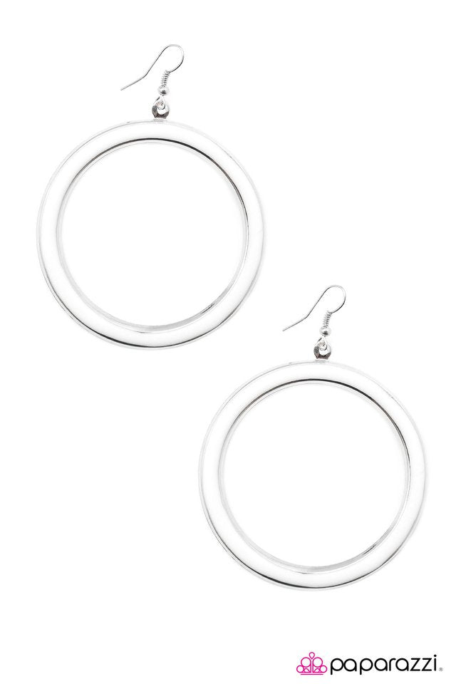 Paparazzi ♥ Tiny Hula Dancer - White ♥ Earrings