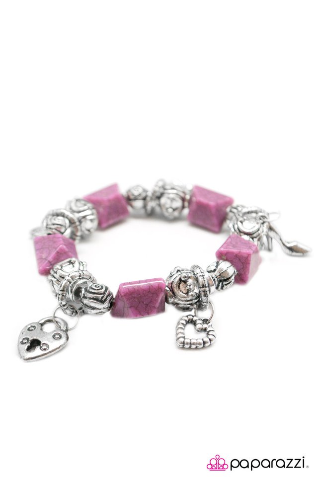 Paparazzi ♥ Charming Cosmopolitan - Purple ♥ Bracelet