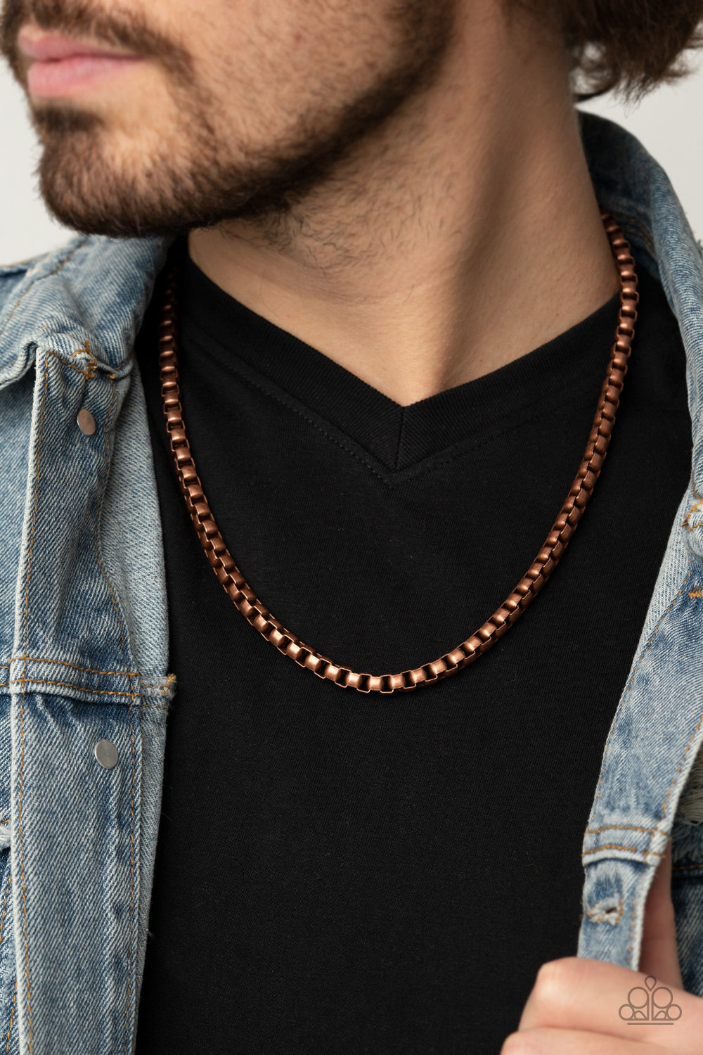 Paparazzi ♥ Combat Zone - Copper ♥ Mens Necklace
