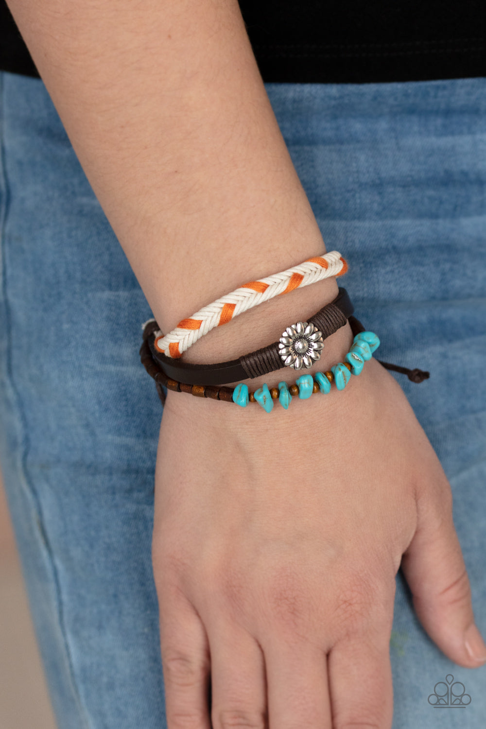 Paparazzi ♥ Terrain Trend - Orange ♥ Bracelet