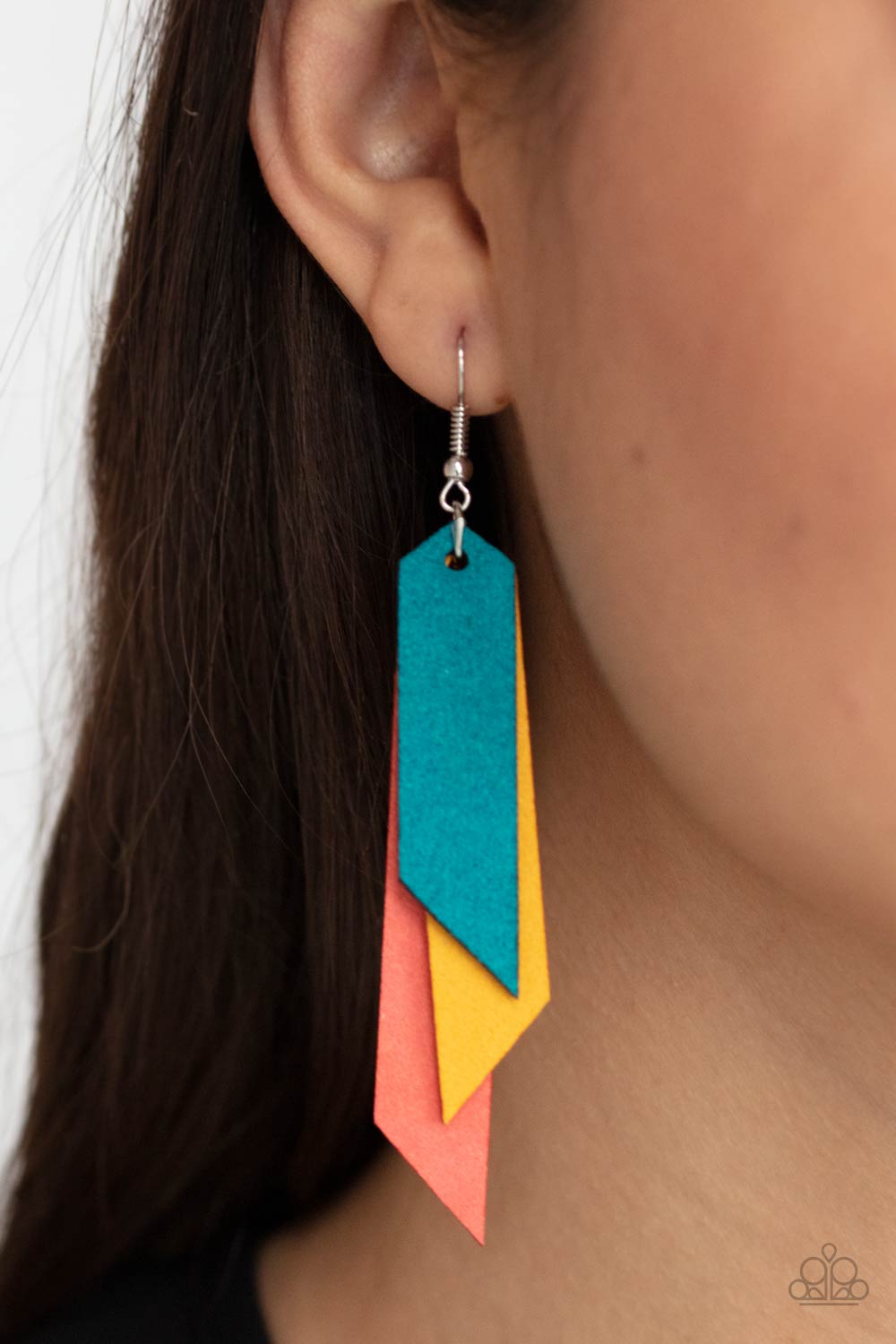 Paparazzi ♥ Suede Shade - Multi ♥ Earrings