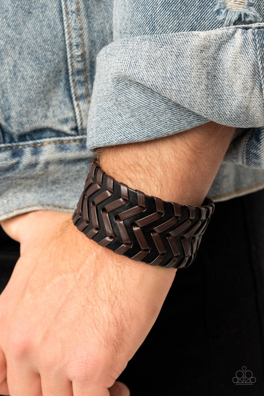 Paparazzi ♥ Biker Badlands - Black ♥ Bracelet