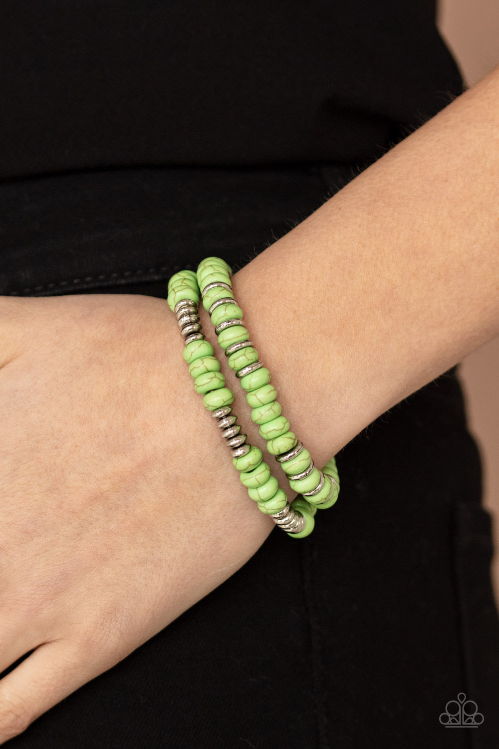 Paparazzi ♥ Desert Rainbow - Green ♥ Bracelet
