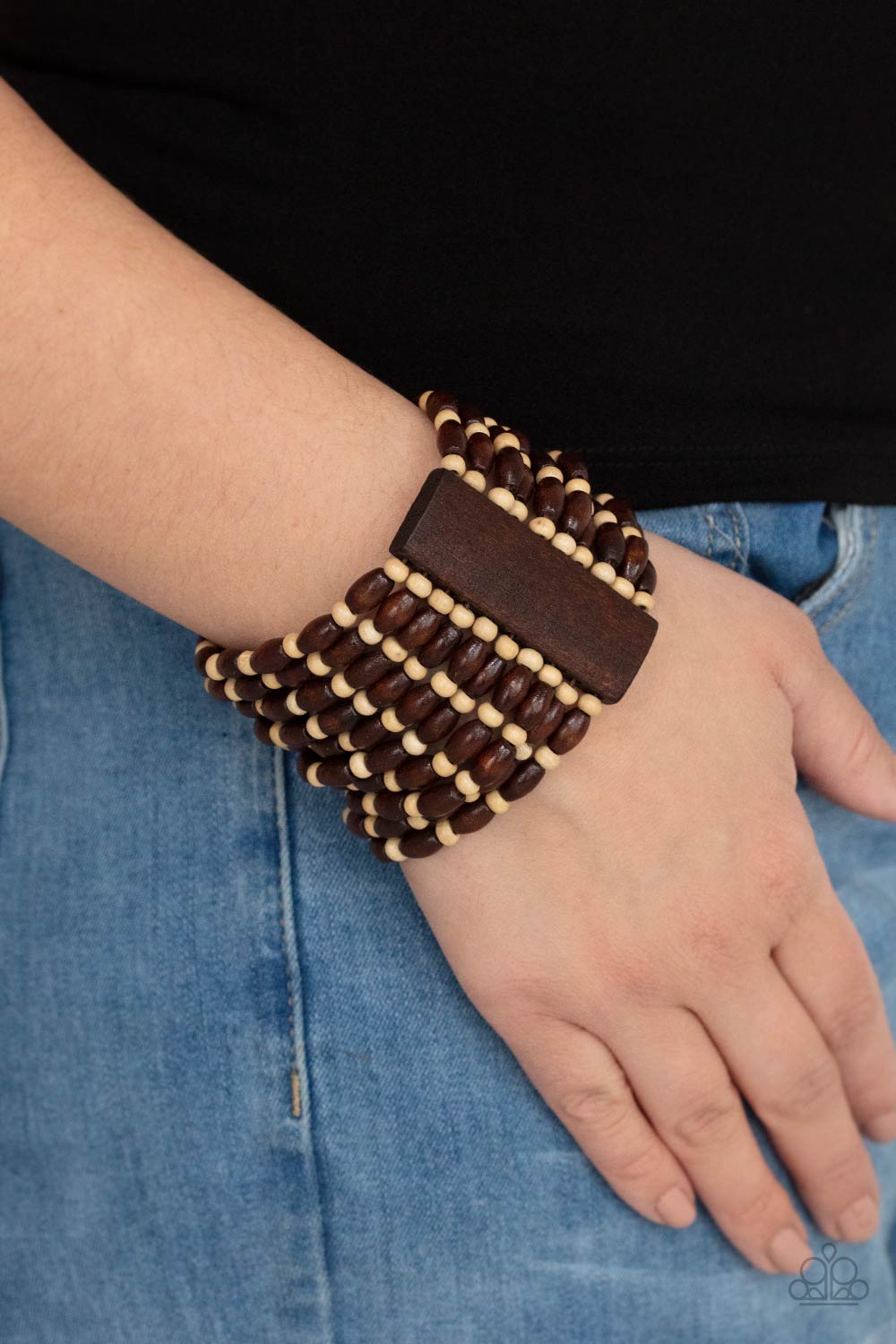 Paparazzi ♥ Cayman Carnival - Brown ♥ Bracelet