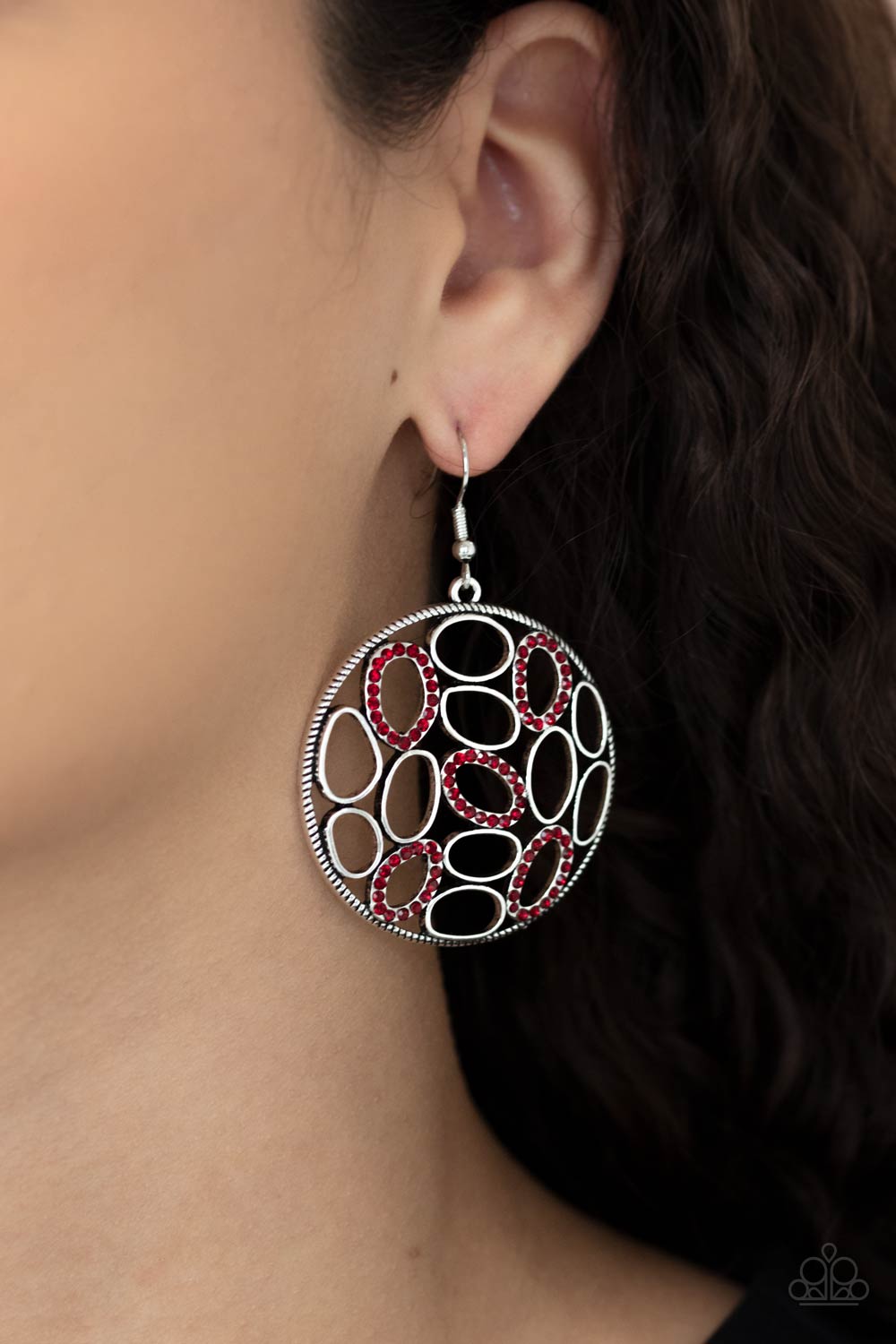 Paparazzi ♥ Watch OVAL Me - Red ♥ Earrings