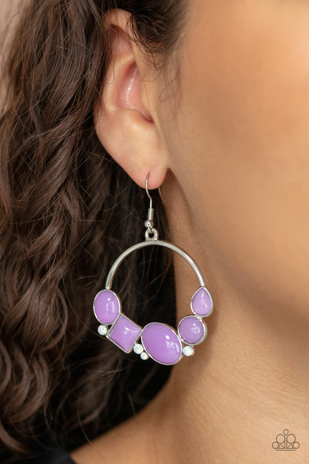 Paparazzi ♥ Beautifully Bubblicious - Purple ♥ Earrings