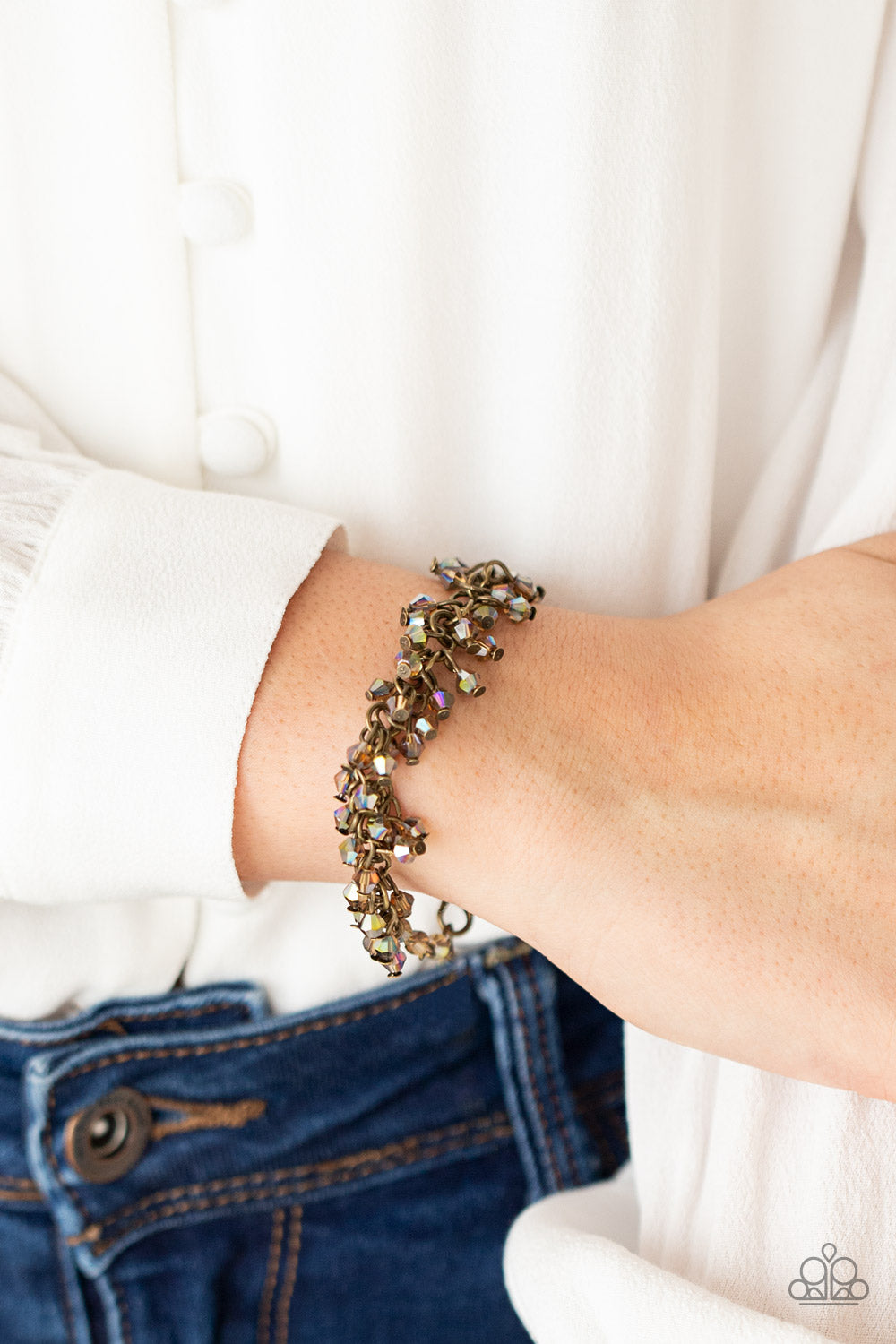 Paparazzi ♥ Twinkly Twilight - Brass ♥ Bracelet