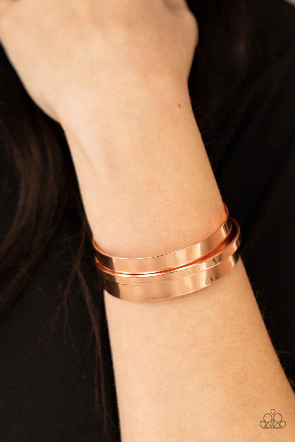 Paparazzi ♥ A HAUTE Number - Copper ♥ Bracelet