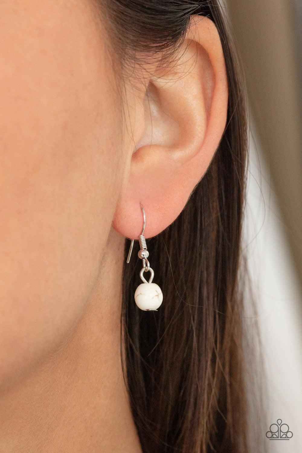 Paparazzi ♥ Stone Prairies - White ♥ Necklace