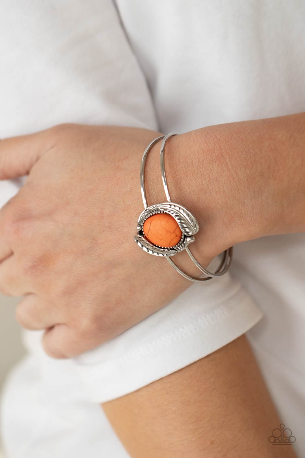 Paparazzi ♥ Living Off The BANDLANDS - Orange ♥ Bracelet