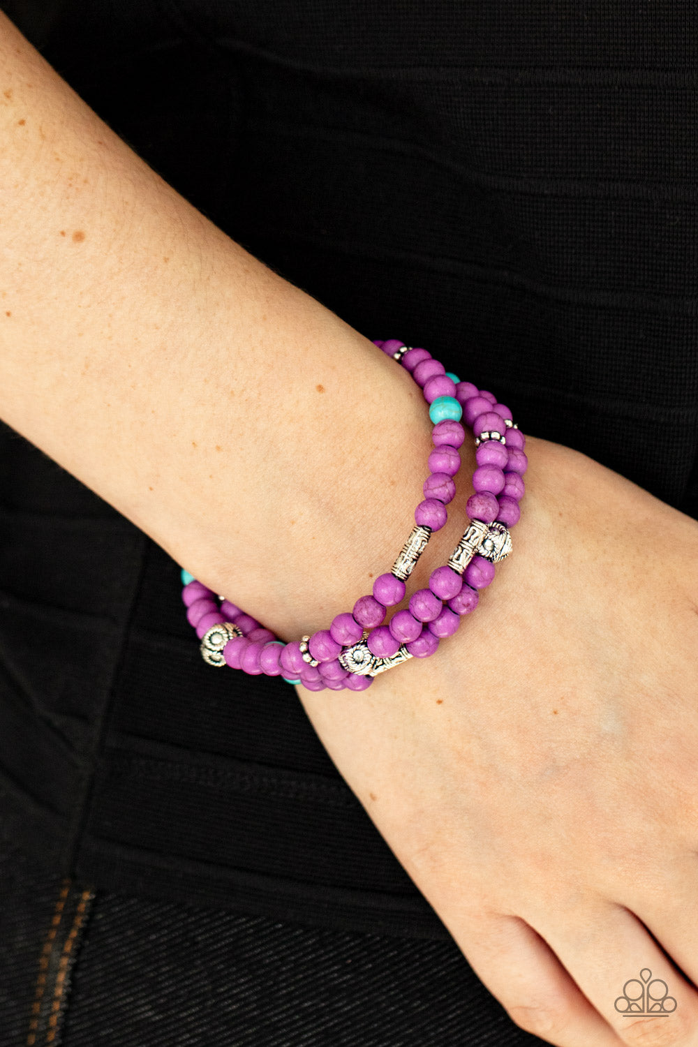 Paparazzi ♥ Desert Decorum - Purple ♥ Bracelet