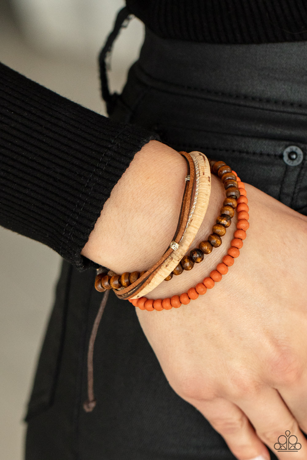 Paparazzi ♥ STACK To Basics - Orange ♥ Bracelet
