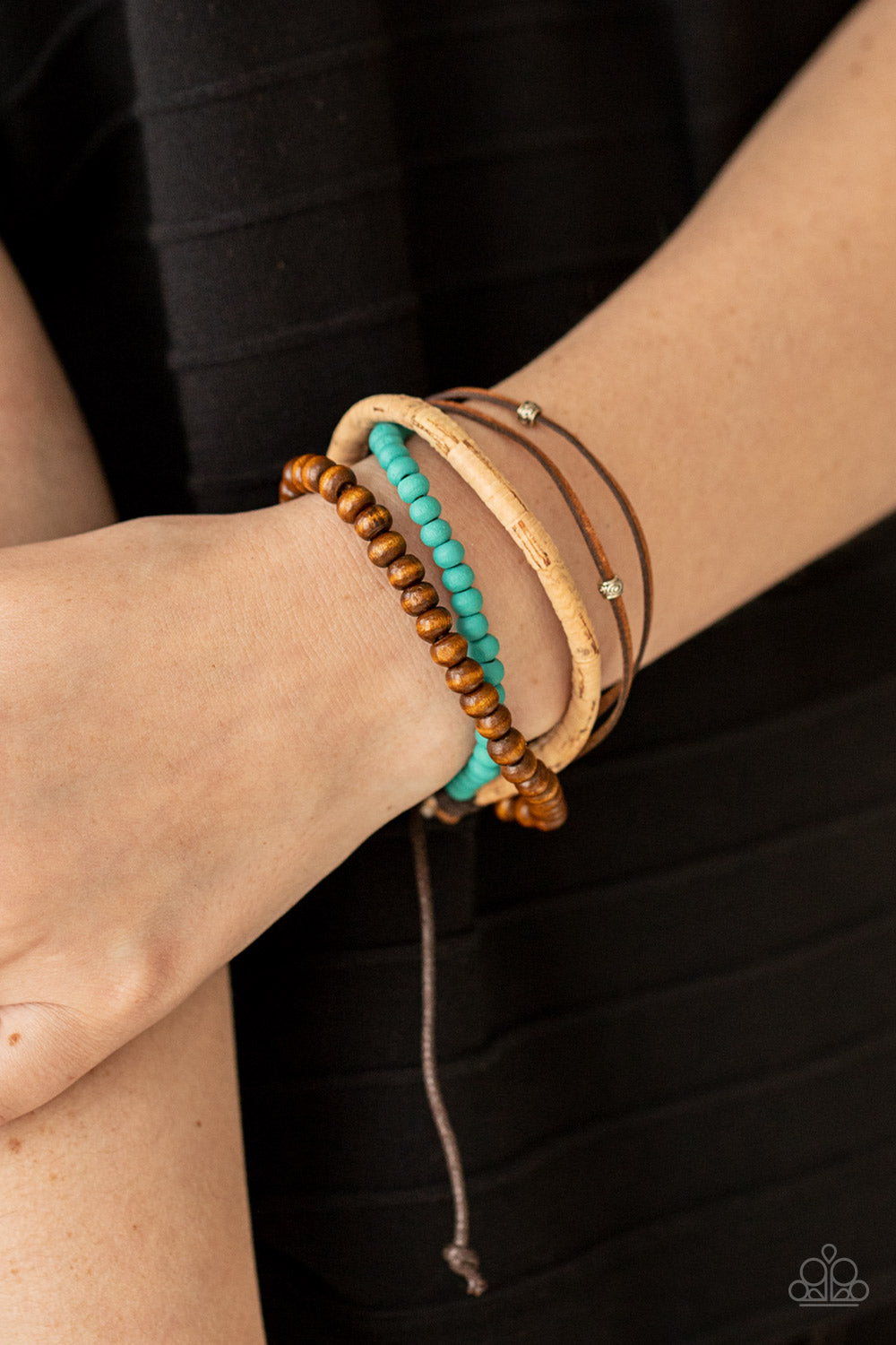Paparazzi ♥ STACK To Basics - Blue ♥ Bracelet