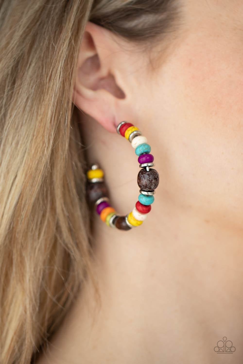 Paparazzi ♥ Definitely Down-To-Earth - Multi ♥ Earrings
