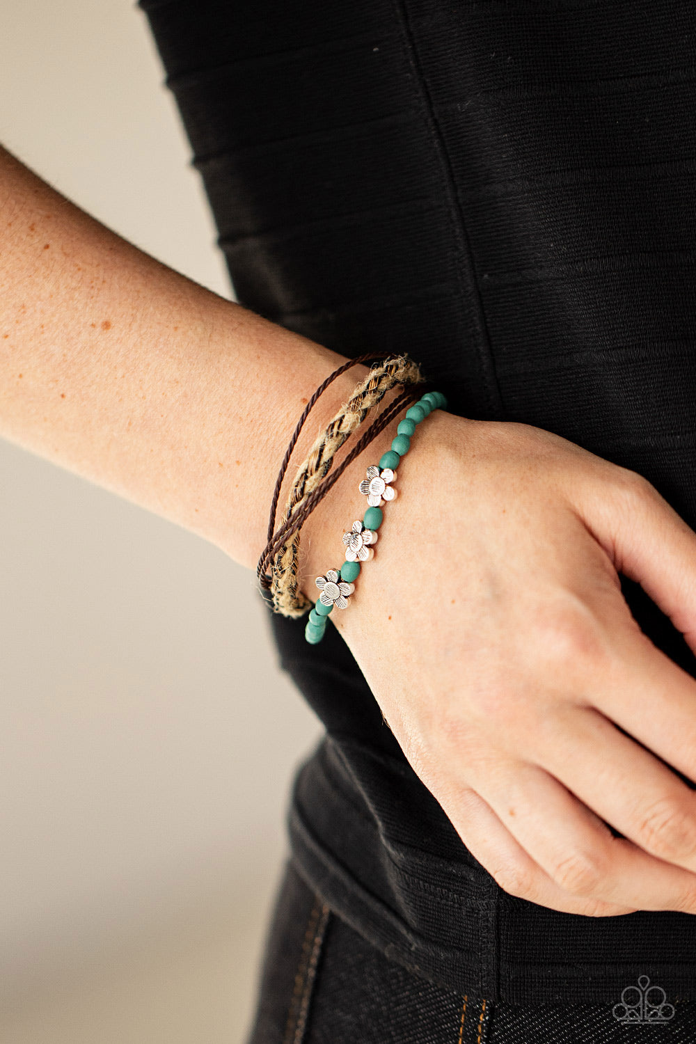 Paparazzi ♥ Raffia Remix - Blue ♥ Bracelet