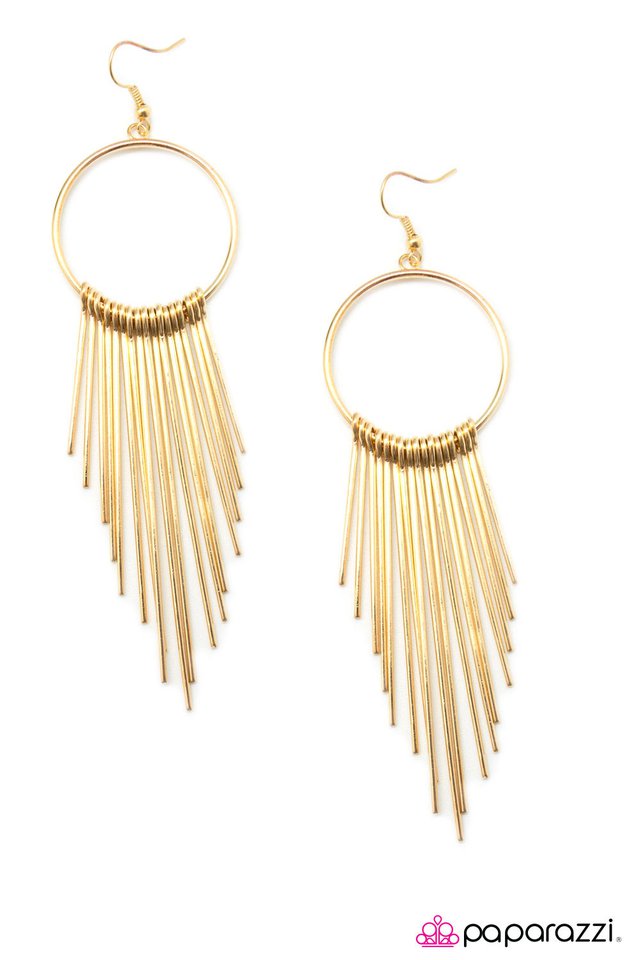 Paparazzi ♥ Egyptian Sun - Gold ♥ Earrings