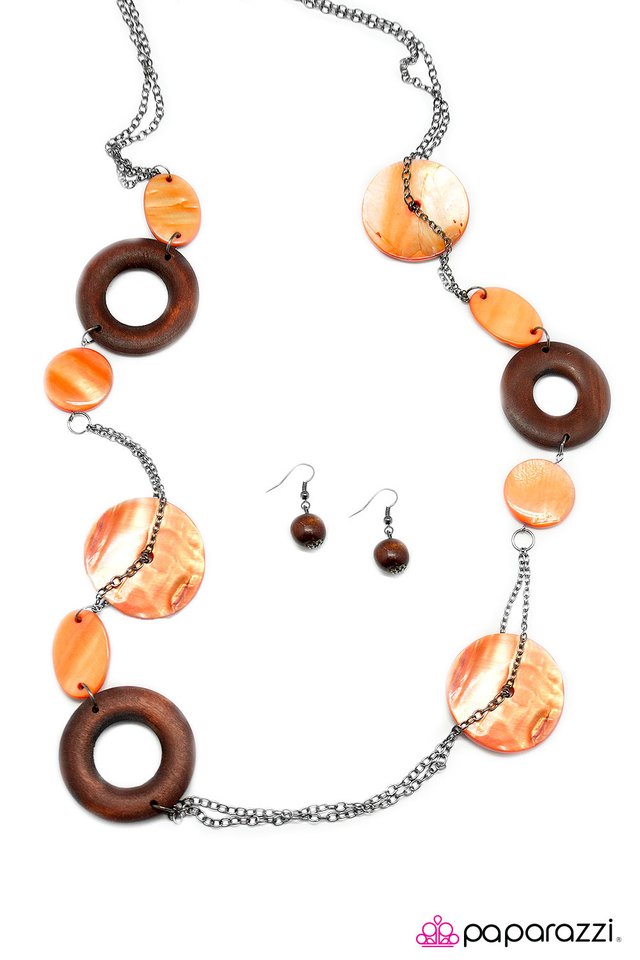Paparazzi ♥ Surfs Up - Orange ♥ Necklace