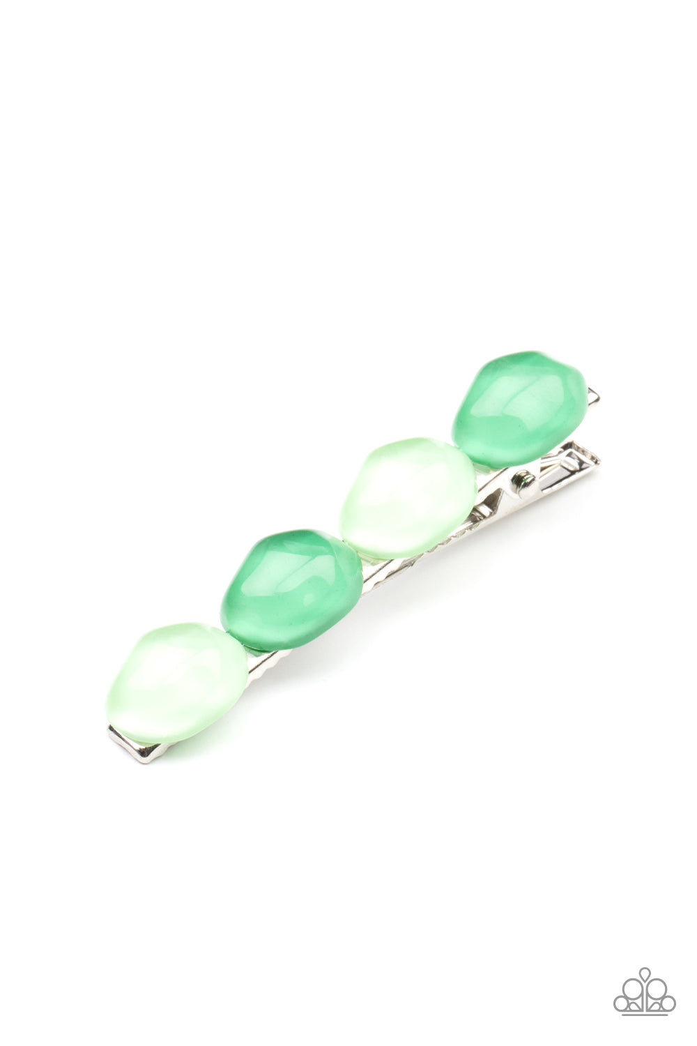 Paparazzi ♥ Bubbly Reflections - Green ♥ Hair Clip