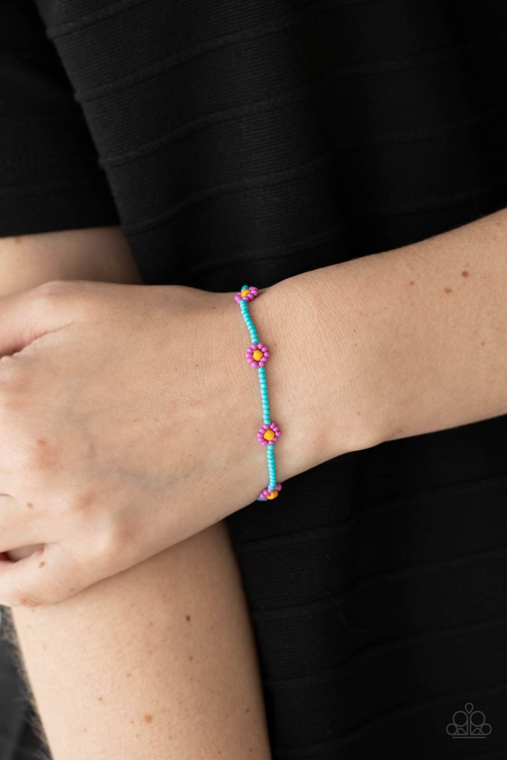 Paparazzi ♥ Camp Flower Power - Purple ♥ Bracelet