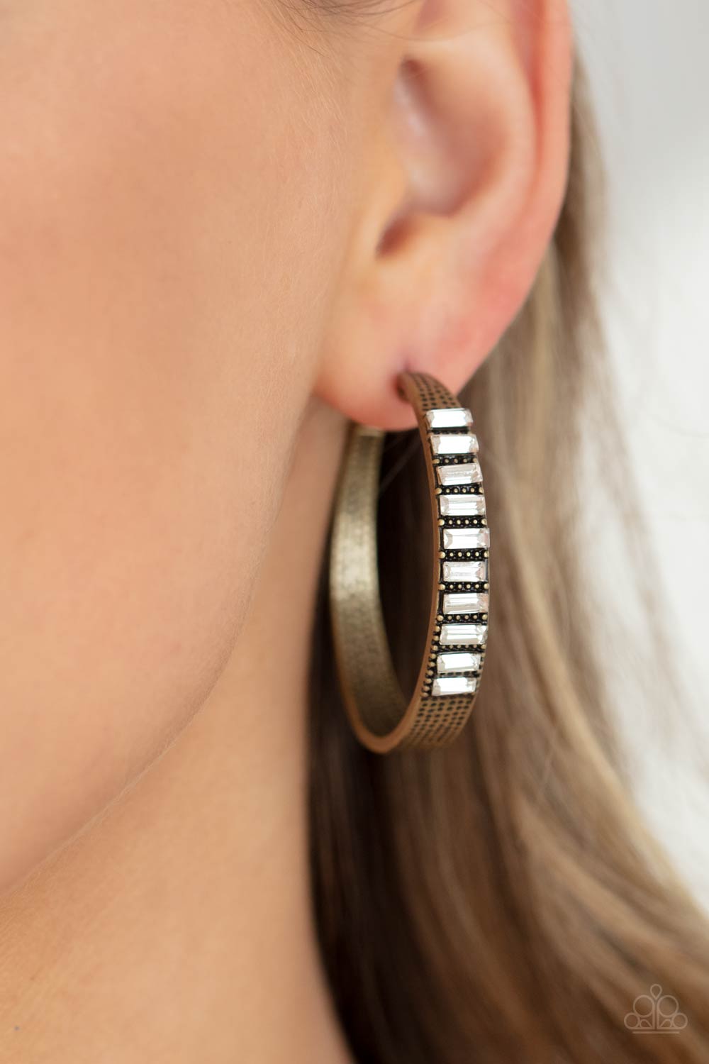 Paparazzi ♥ More To Love - Brass ♥ Earrings