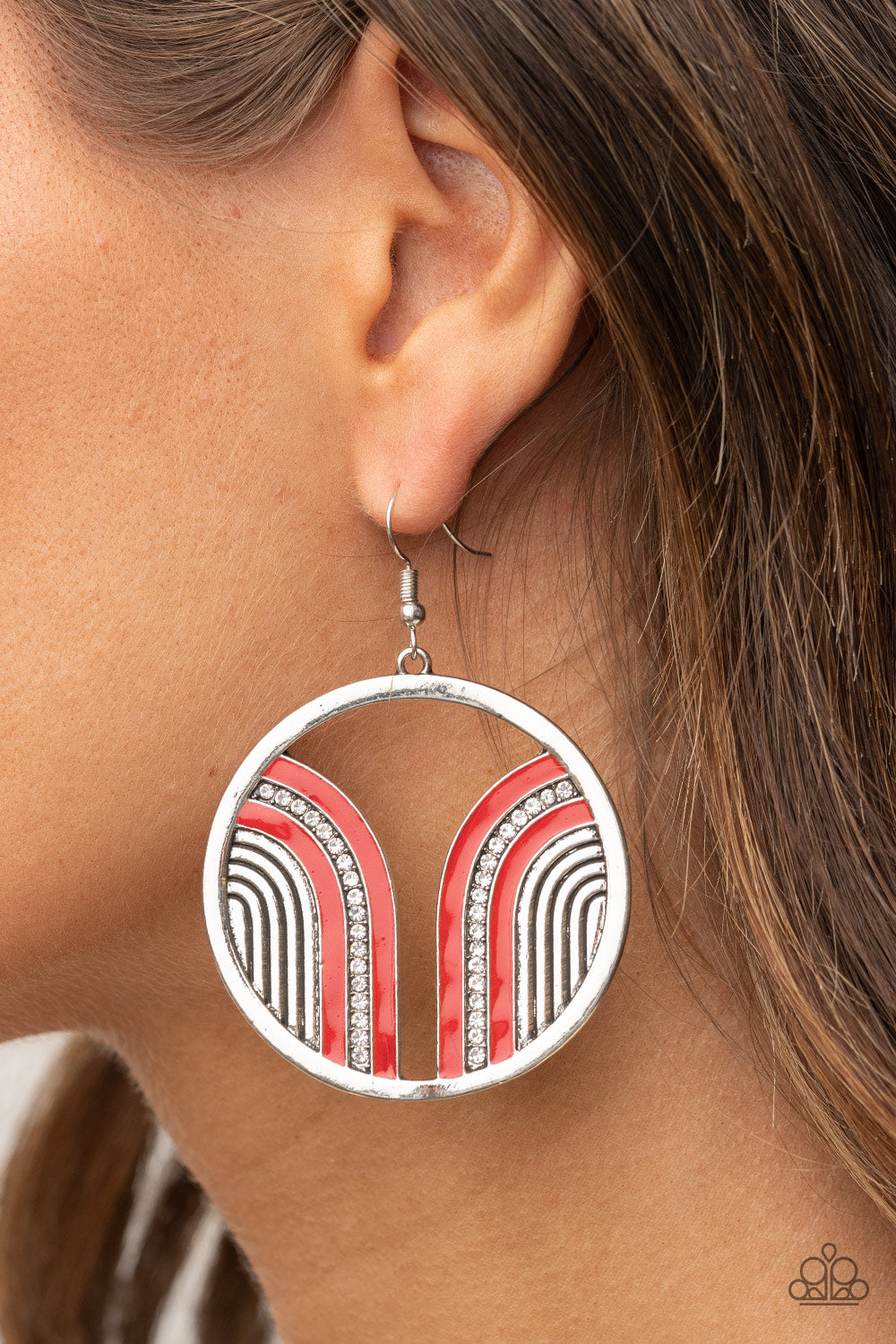 Paparazzi ♥ Delightfully Deco - Red ♥ Earrings
