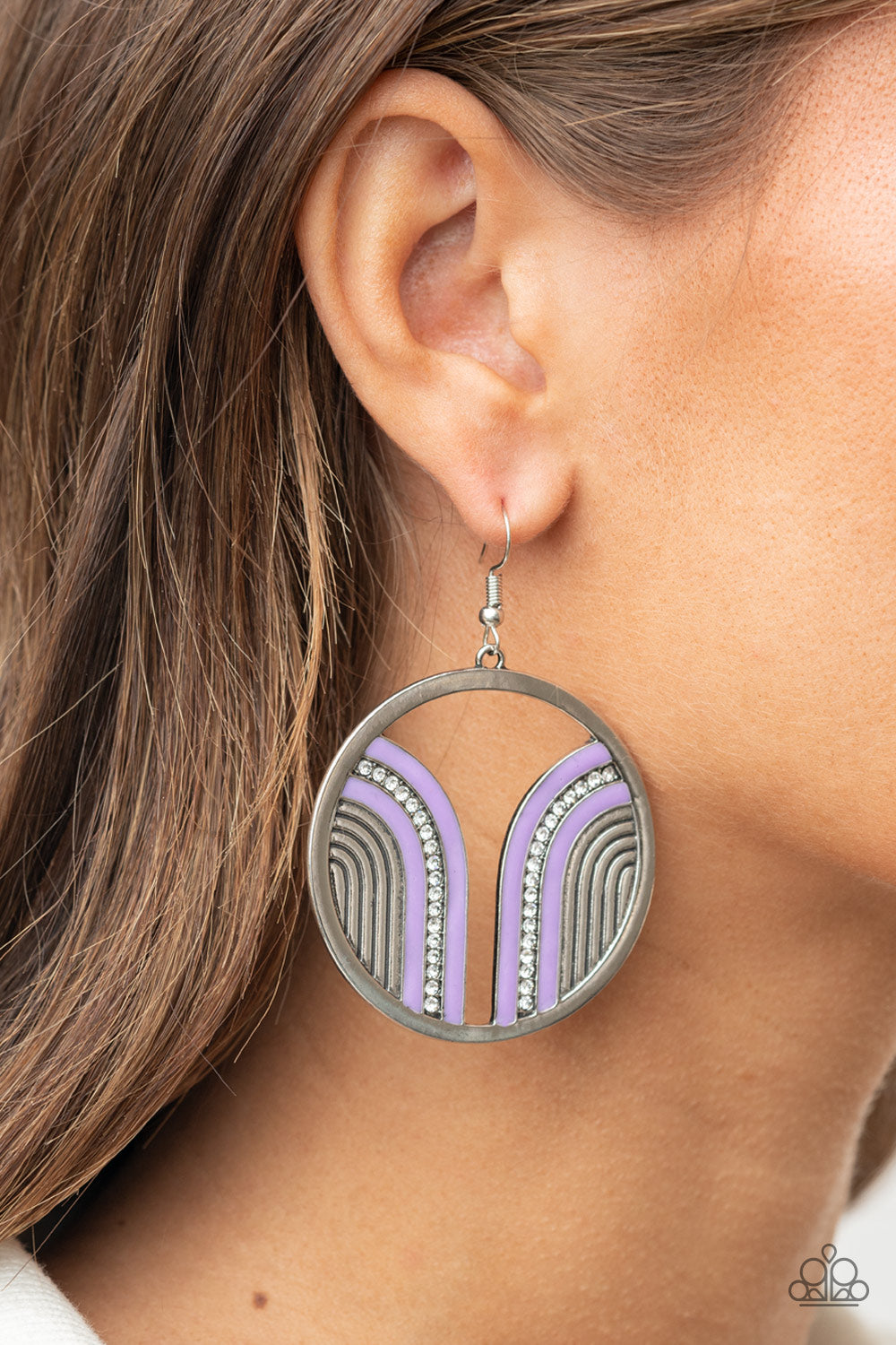 Paparazzi ♥ Delightfully Deco - Purple ♥ Earrings