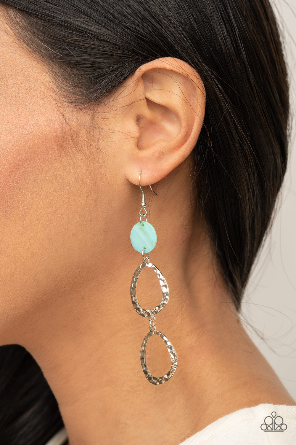 Paparazzi ♥ Surfside Shimmer - Blue ♥ Earrings