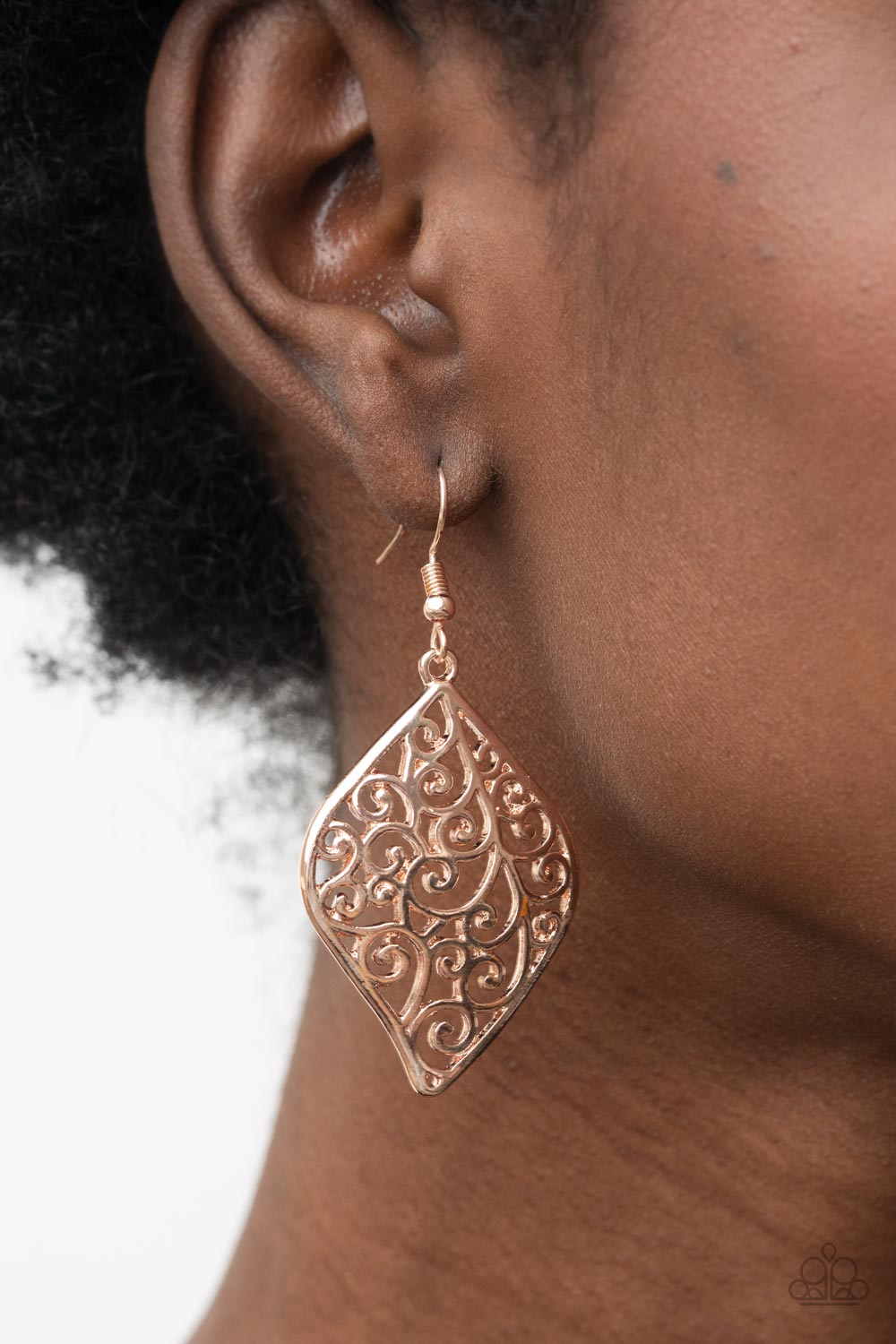 Paparazzi ♥ Your Vine Or Mine - Rose Gold ♥ Earrings